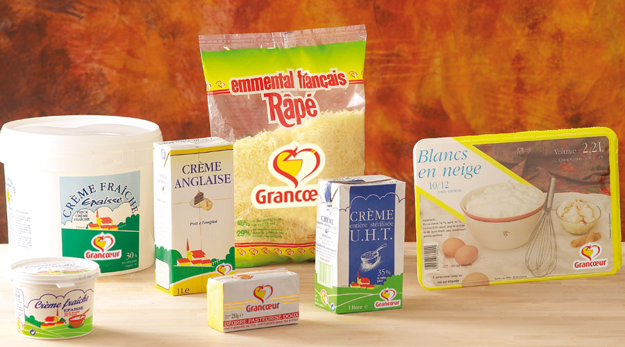 Les produits BOF crèmerie GRANCOEUR, la marque distributeur GRAL pour les professionnels de la restauration