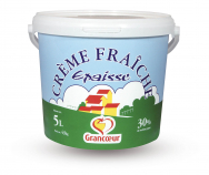 Crème fraîche épaisse 30 % MG 5 litres Grancœur