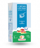 Crème légère liquide stérilisée U.H.T. 18 % MG 1 litre Grancœur