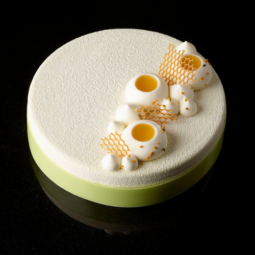 Entremet miel citron et thym