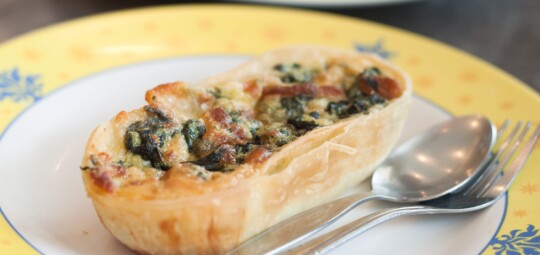 Quiche gourmande au brocoli, Roquefort et éclats de Bacon