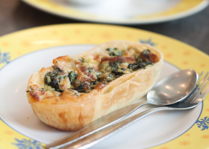 Quiche gourmande au brocoli, Roquefort et éclats de Bacon