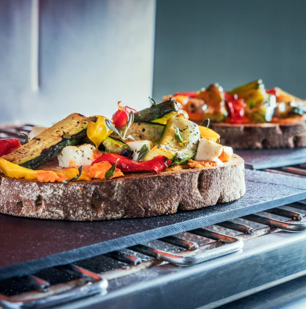 Bruschetta de légumes grillés et feta