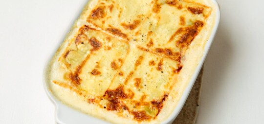 Gratin de ravioles à la raclette