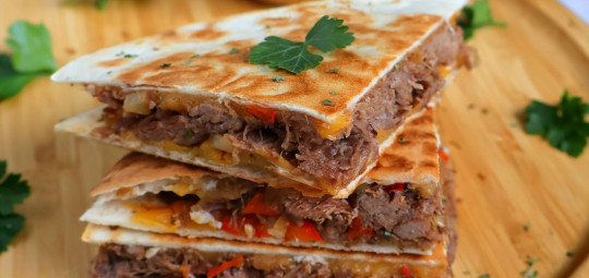  Quesadilla de boeuf à effilocher