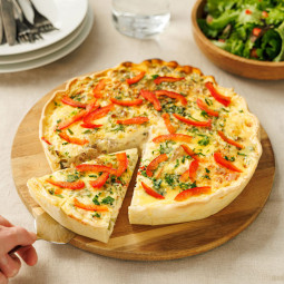 La quiche ensoleillée au thon